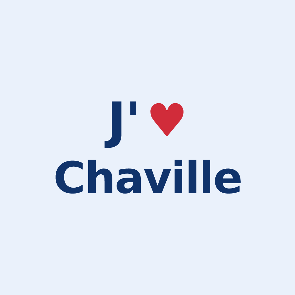 Sticker personnalisé Chaville — design J'aime Chaville