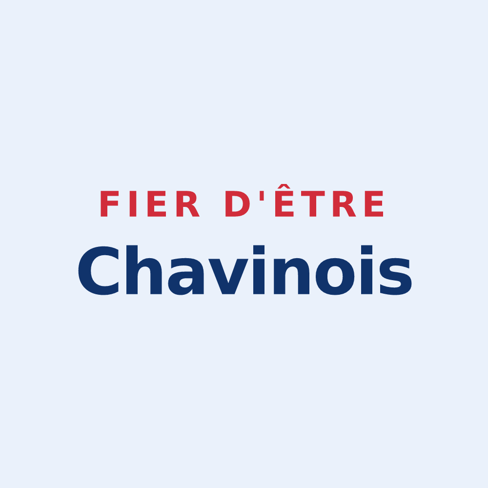 Sticker « Fier d'être Chavinois » — design pour Chavin