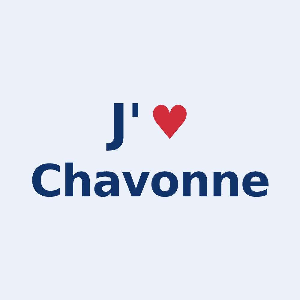 Sticker personnalisé Chavonne — design J'aime Chavonne