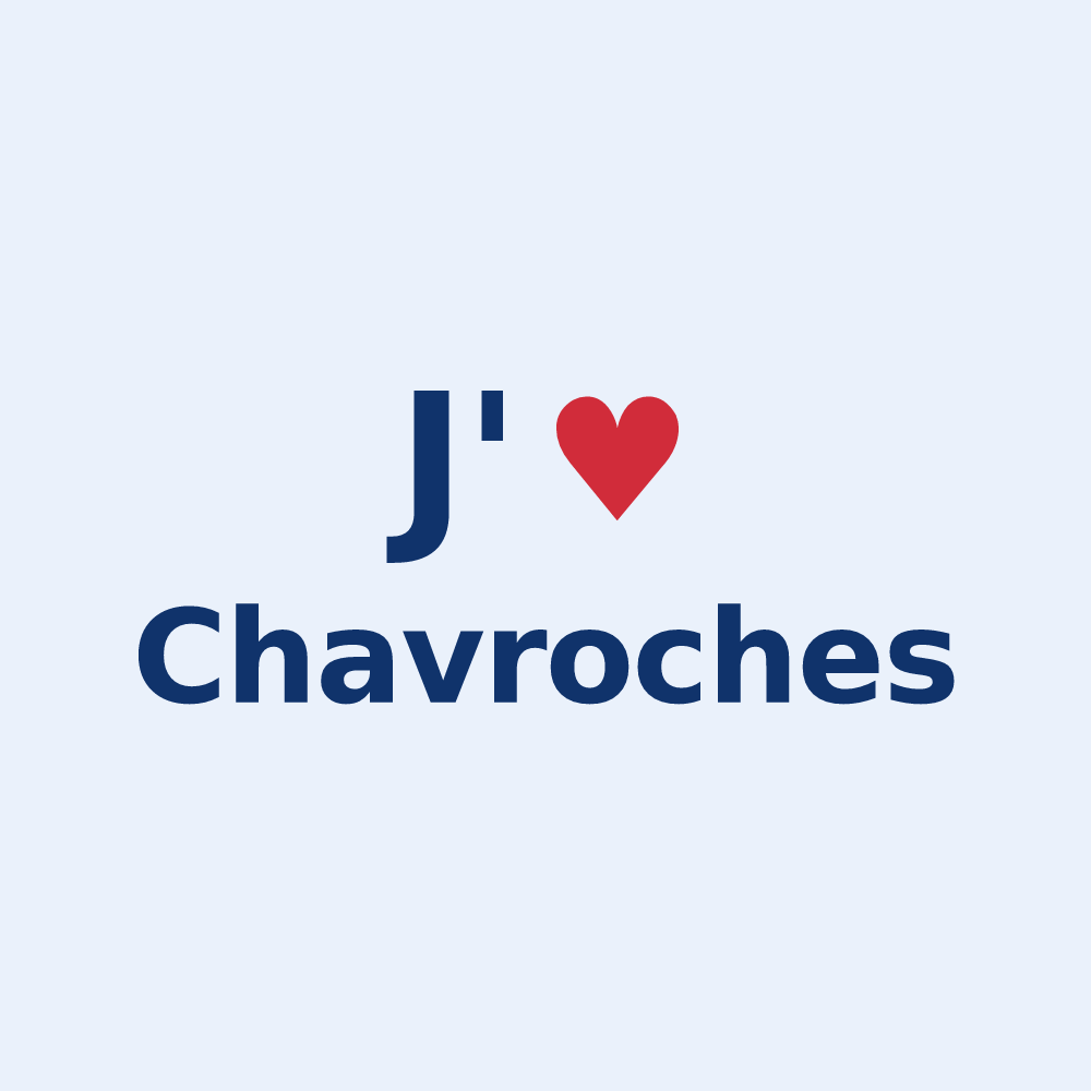 Sticker personnalisé Chavroches — design J'aime Chavroches