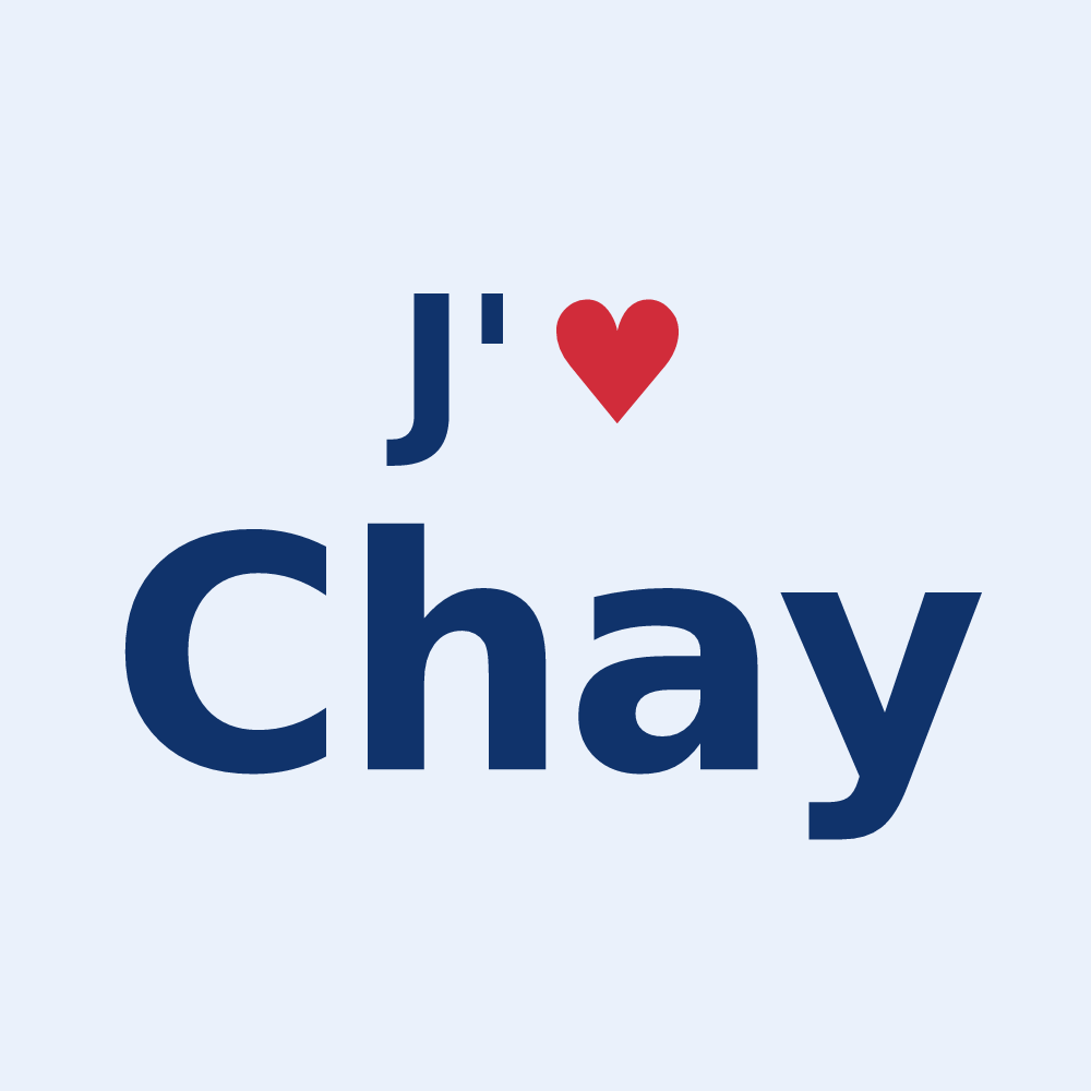 Sticker personnalisé Chay — design J'aime Chay
