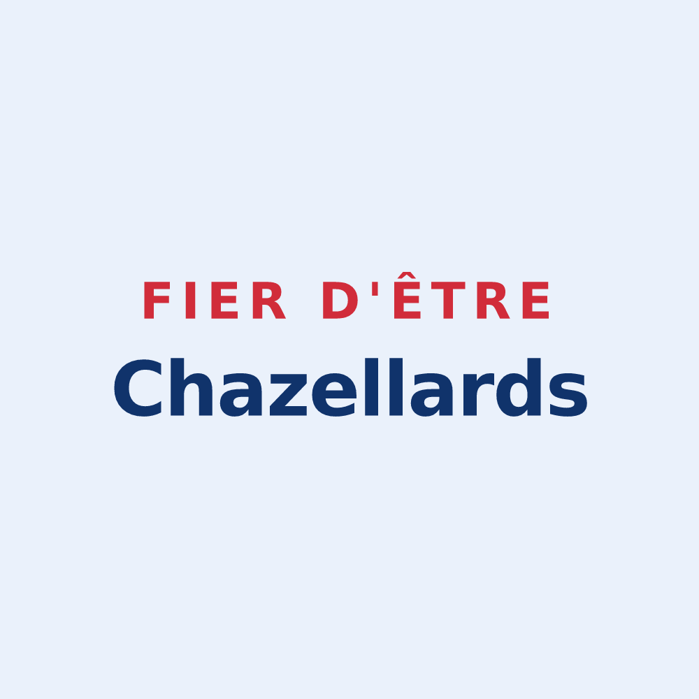 Sticker « Fier d'être Chazellards » — design pour Chazelles-sur-Lavieu
