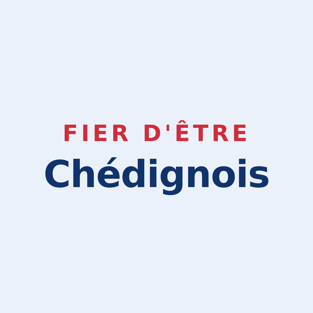 Sticker « Fier d'être Chédignois » — design pour Chédigny
