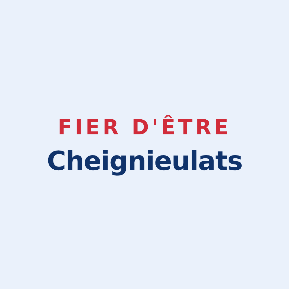Sticker « Fier d'être Cheignieulats » — design pour Cheignieu-la-Balme