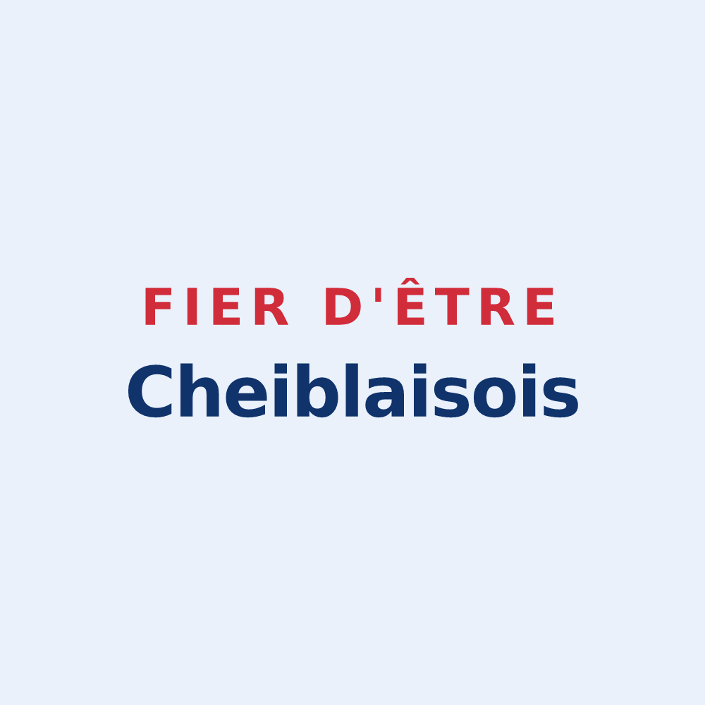 Sticker « Fier d'être Cheiblaisois » — design pour Cheillé