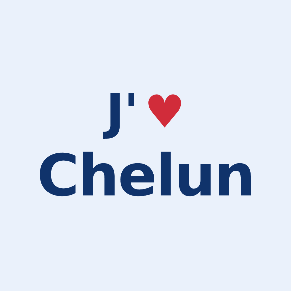 Sticker personnalisé Chelun — design « J'aime Chelun » imprimé sur le sticker