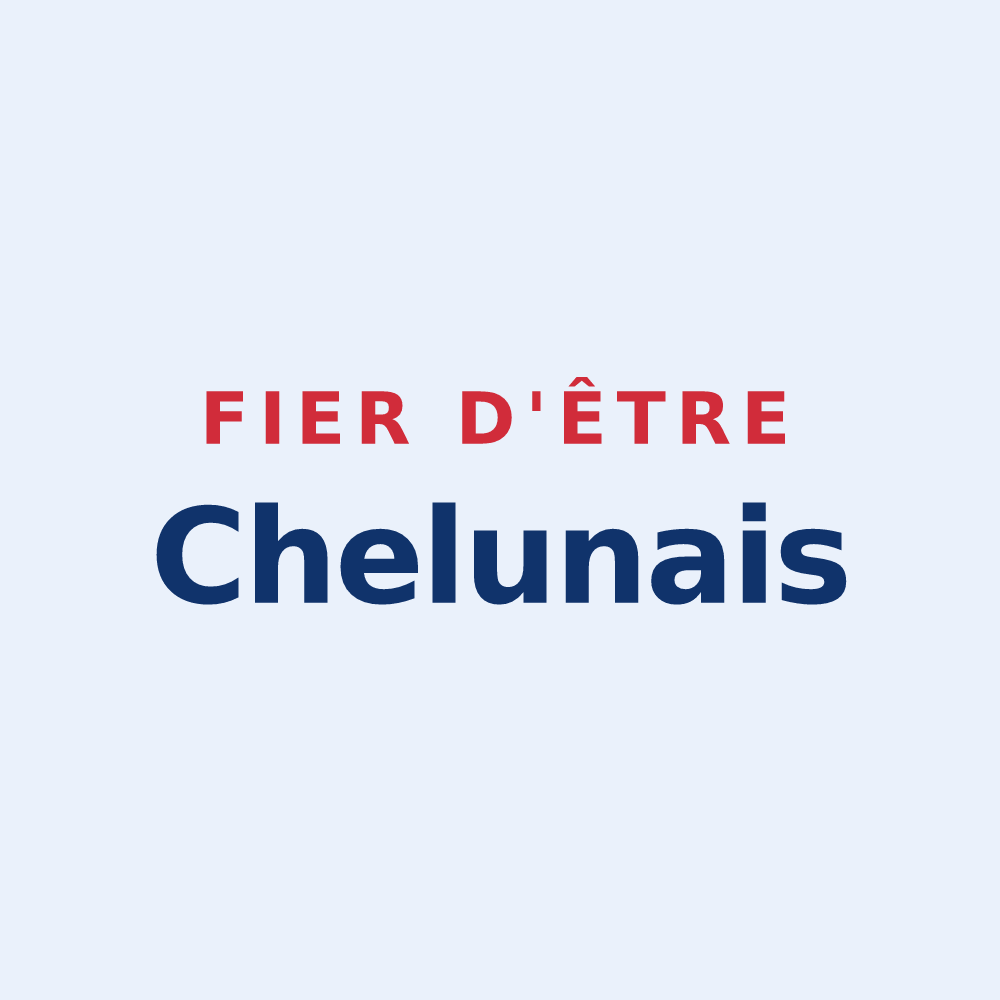 Sticker « Fier d'être Chelunais » — design pour Chelun