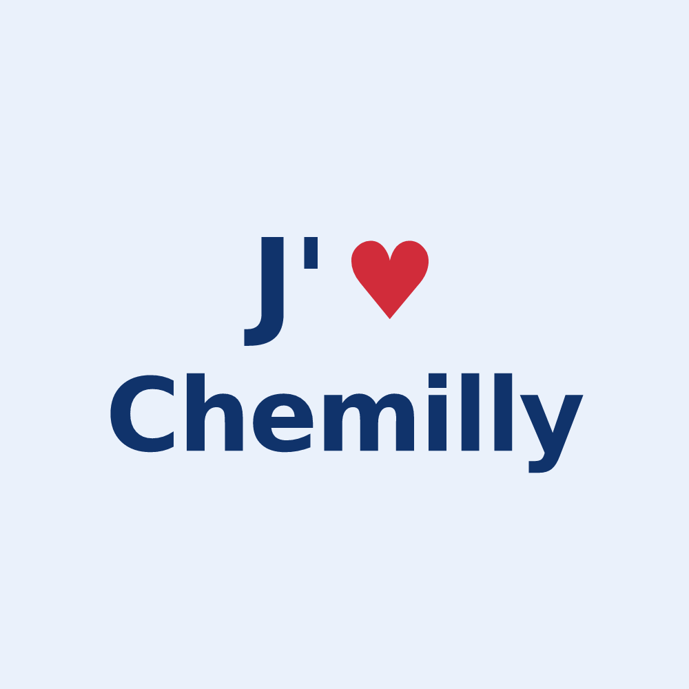 Sticker personnalisé Chemilly — design J'aime Chemilly