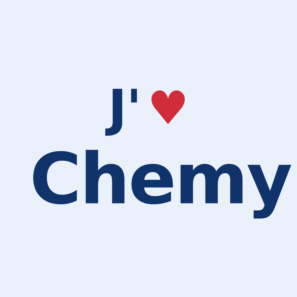 Sticker personnalisé Chemy — design J'aime Chemy