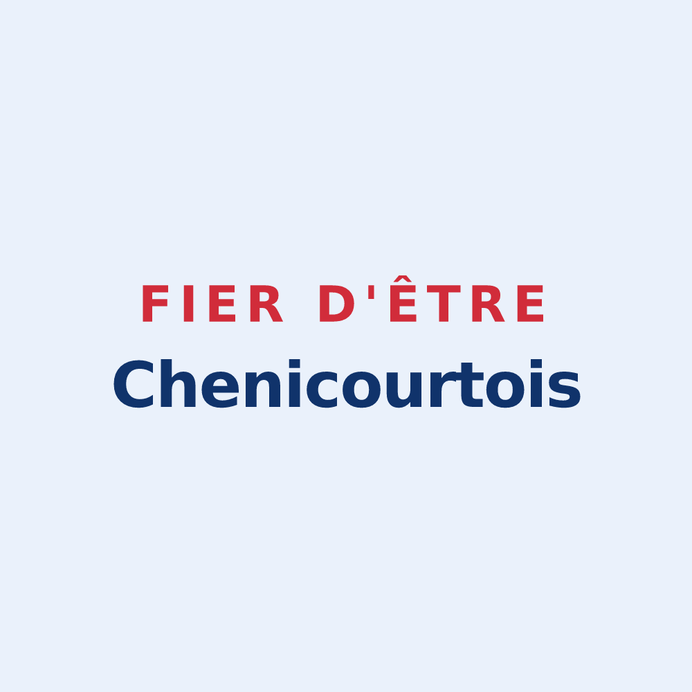 Sticker « Fier d'être Chenicourtois » — design pour Chenicourt