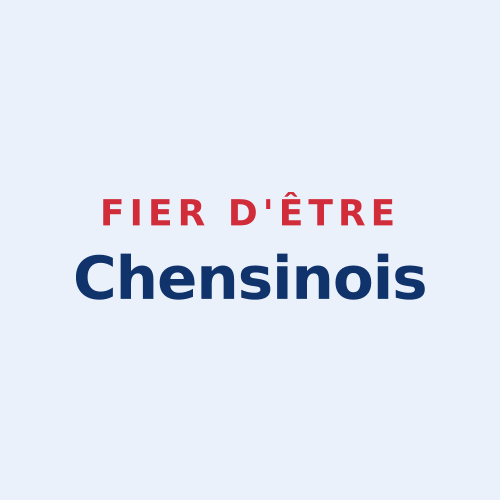 Sticker « Fier d'être Chensinois » — design pour Chens-sur-Léman