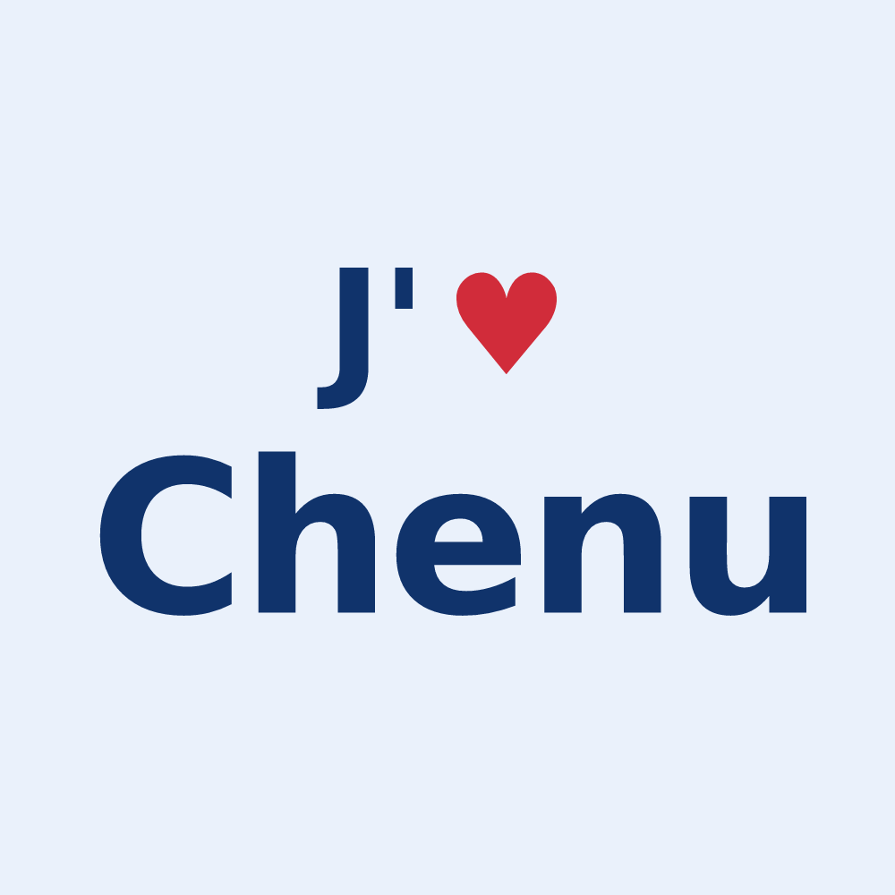 Sticker personnalisé Chenu — design J'aime Chenu