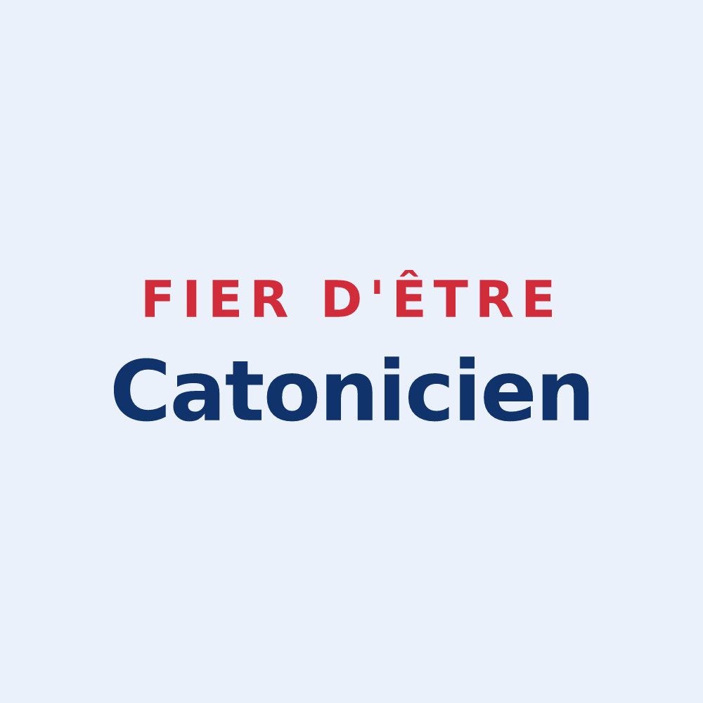 Sticker « Fier d'être Catonicien » — design pour Chenu