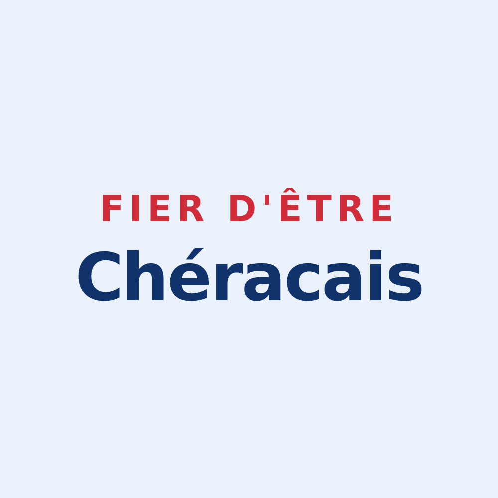 Sticker « Fier d'être Chéracais » — design pour Chérac