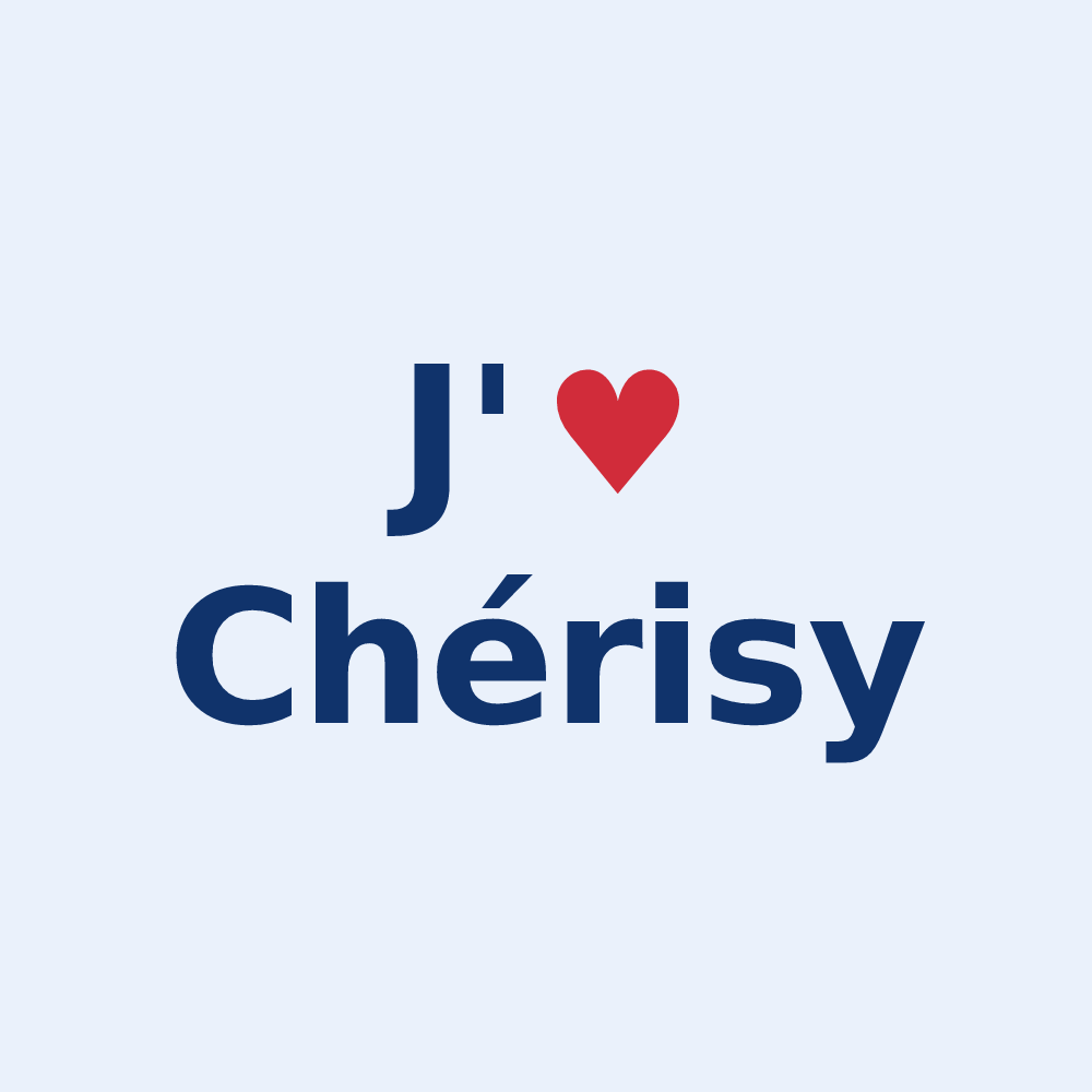 Sticker personnalisé Chérisy — design J'aime Chérisy