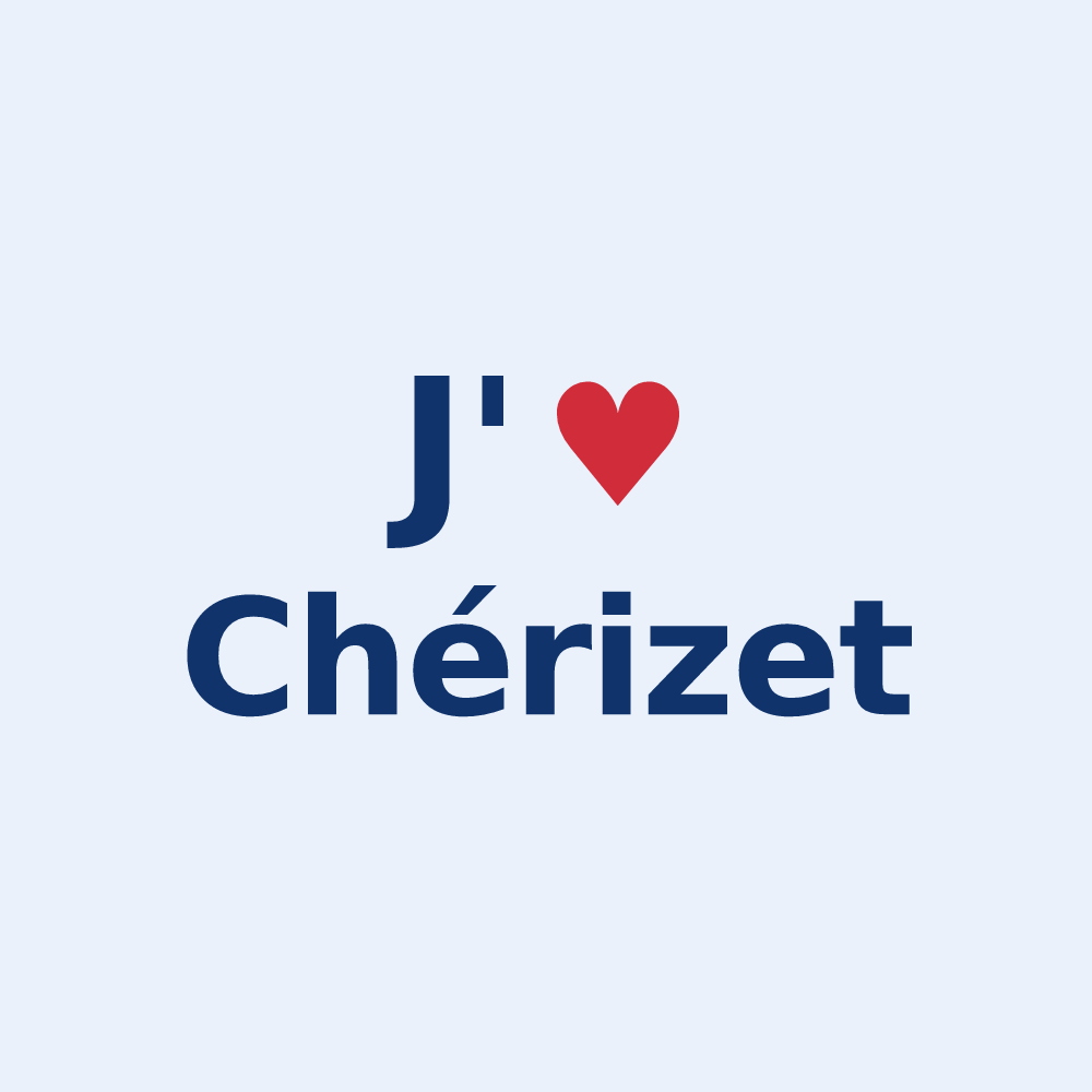 Sticker personnalisé Chérizet — design J'aime Chérizet