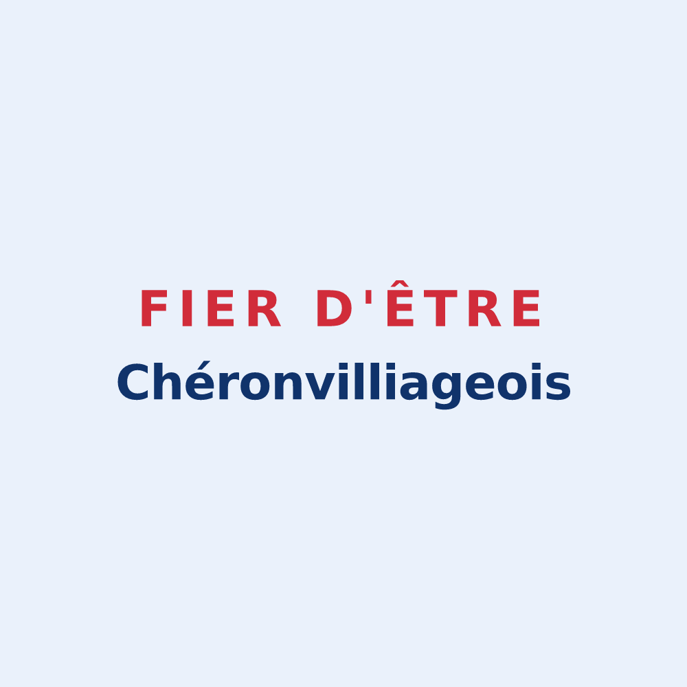 Sticker « Fier d'être Chéronvilliageois » — design pour Chéronvilliers