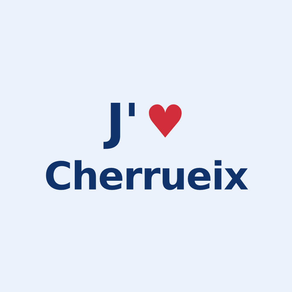 Sticker personnalisé Cherrueix — design J'aime Cherrueix