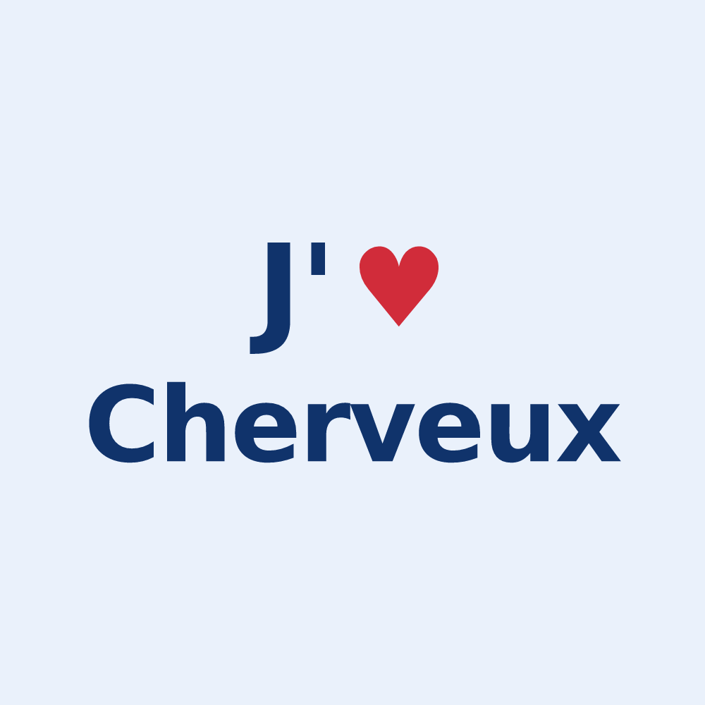 Sticker personnalisé Cherveux — design J'aime Cherveux