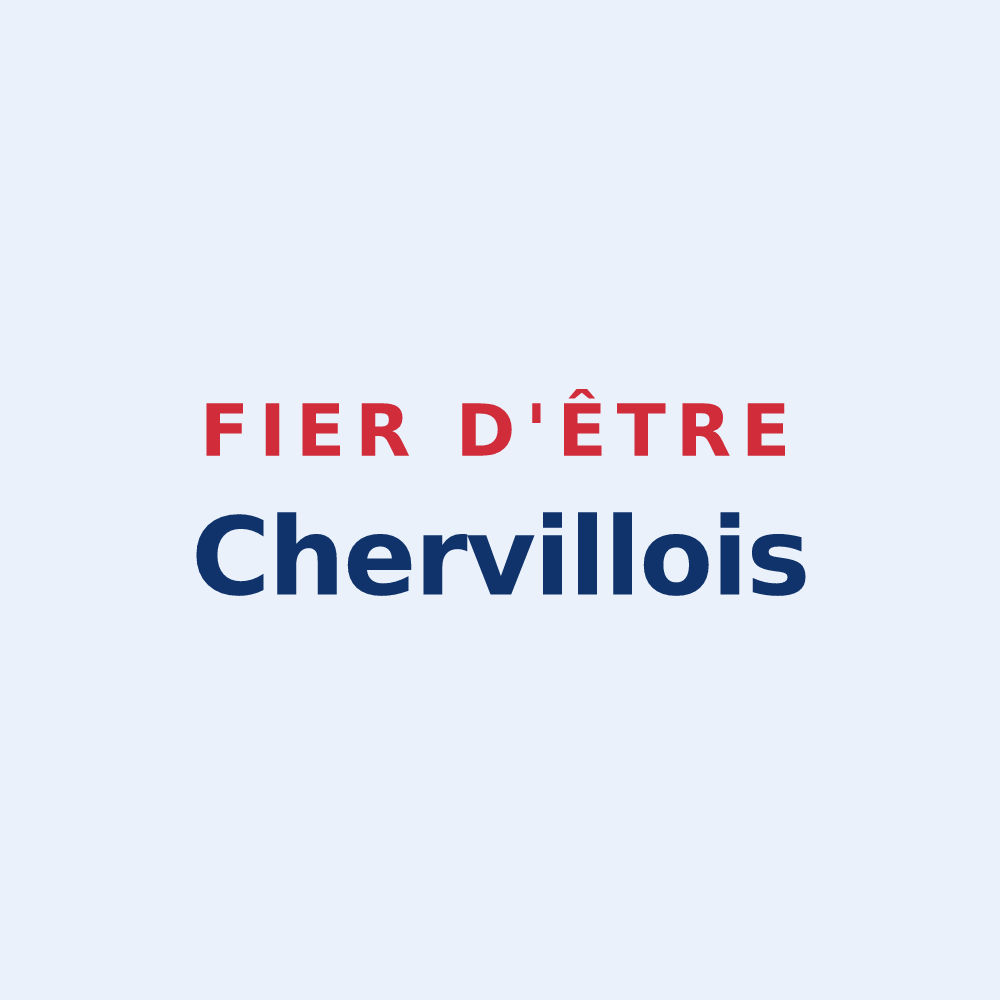 Sticker « Fier d'être Chervillois » — design pour Cherville
