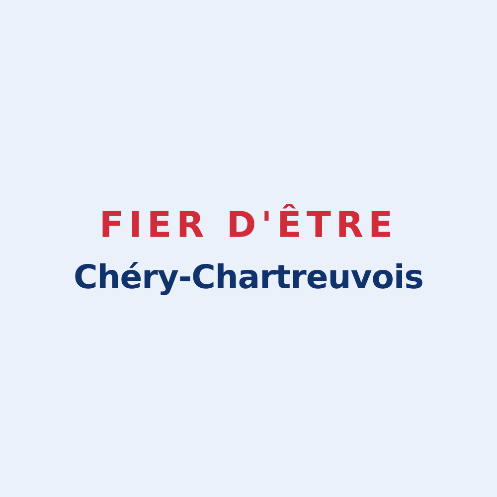 Sticker « Fier d'être Chéry-Chartreuvois » — design pour Chéry-Chartreuve