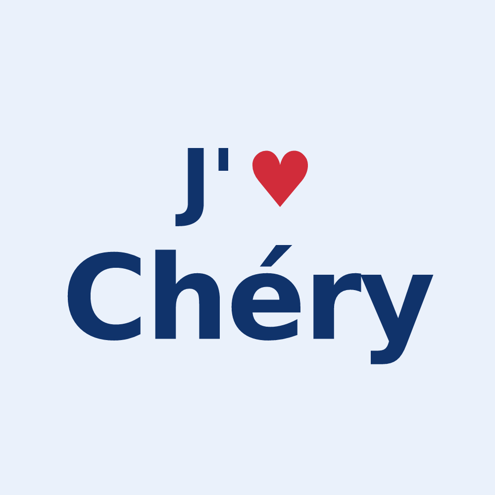 Sticker personnalisé Chéry — design J'aime Chéry