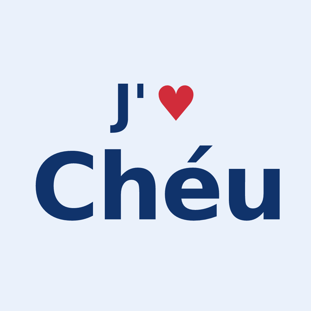 Sticker personnalisé Chéu — design J'aime Chéu