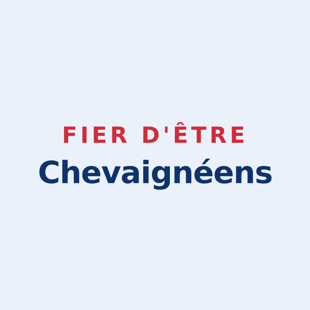 Sticker « Fier d'être Chevaignéens » — design pour Chevaigné-du-Maine