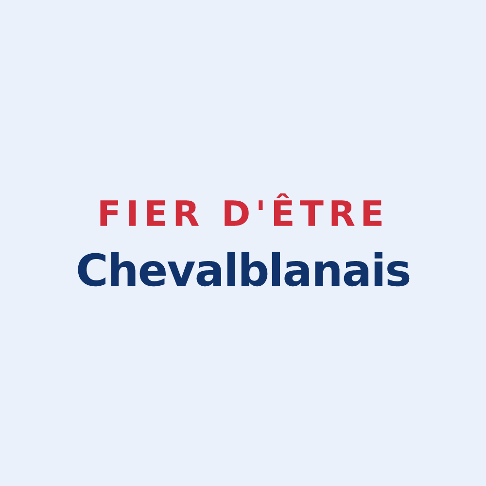 Sticker « Fier d'être Chevalblanais » — design pour Cheval-Blanc