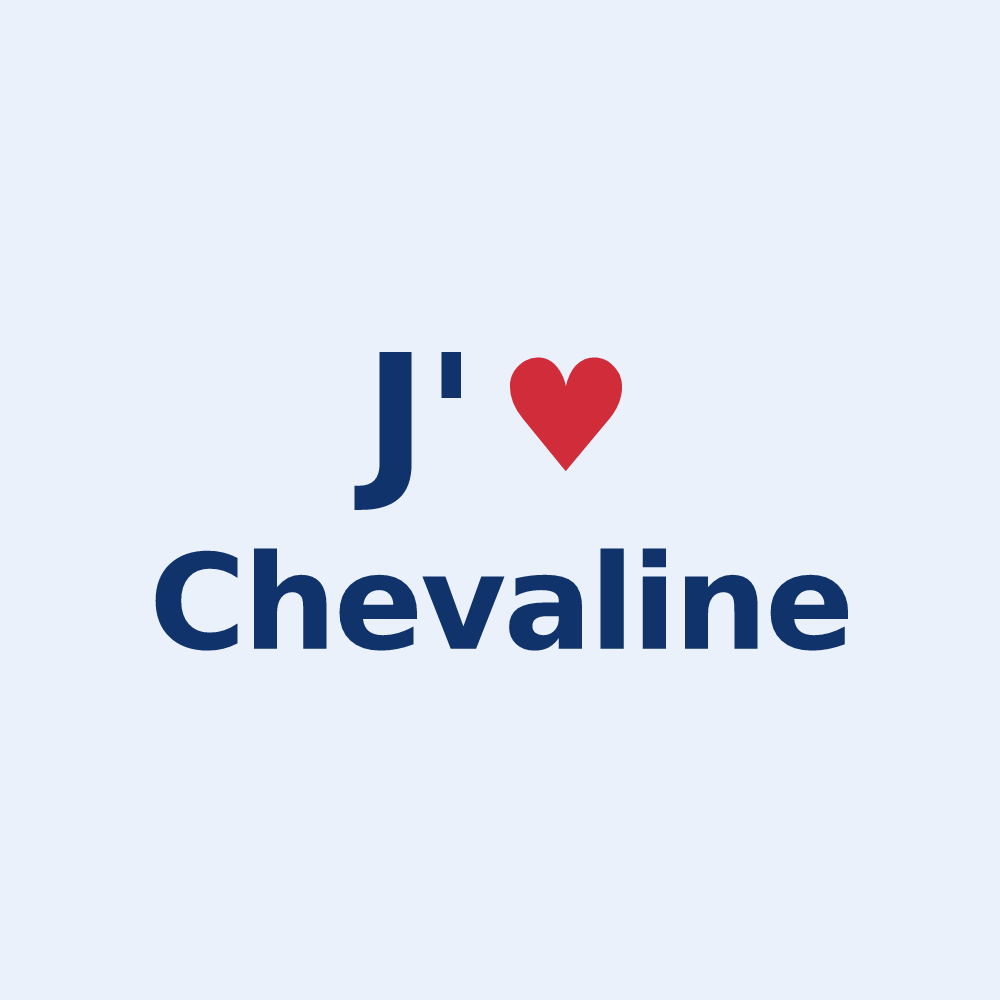 Sticker personnalisé Chevaline — design J'aime Chevaline