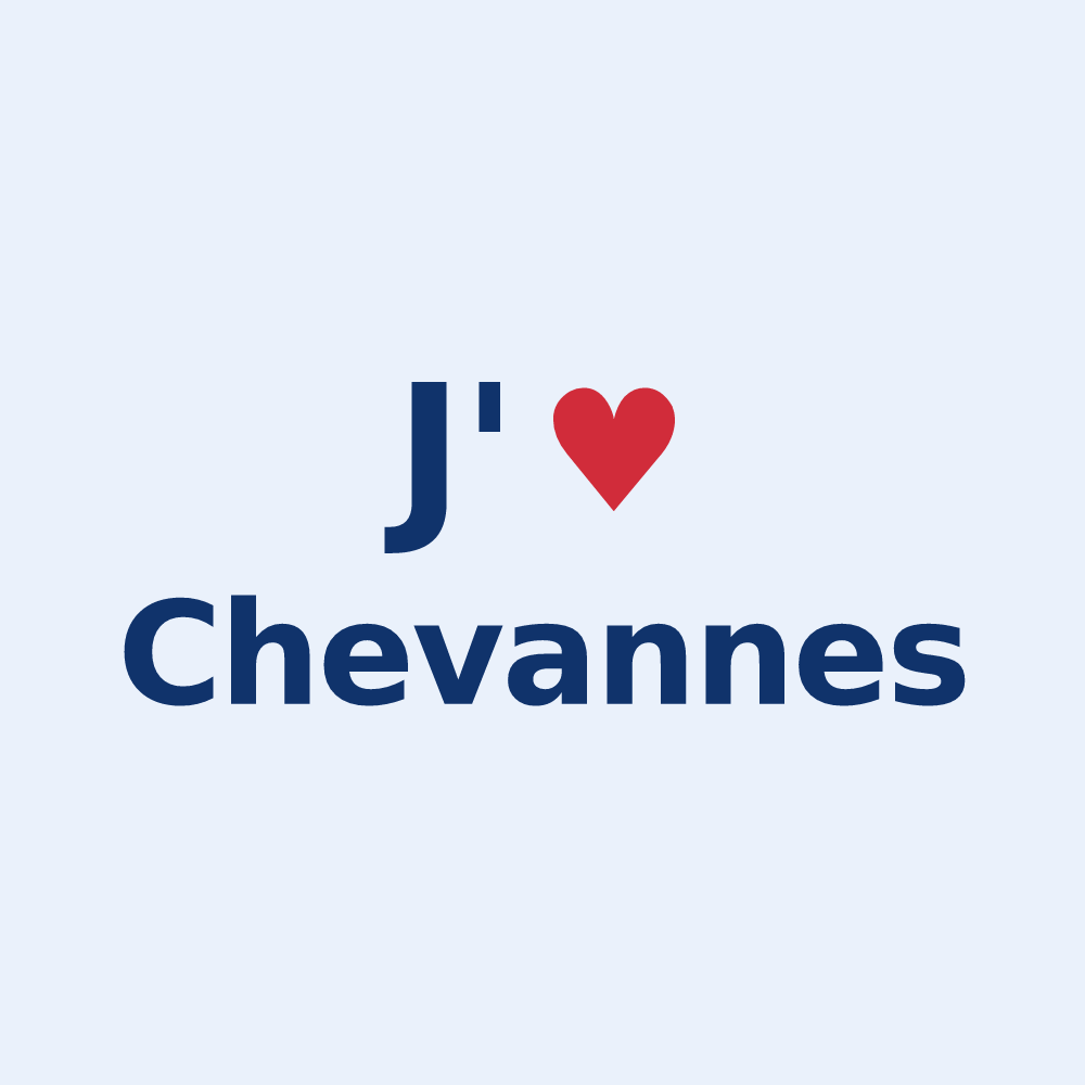 Sticker personnalisé Chevannes — design J'aime Chevannes