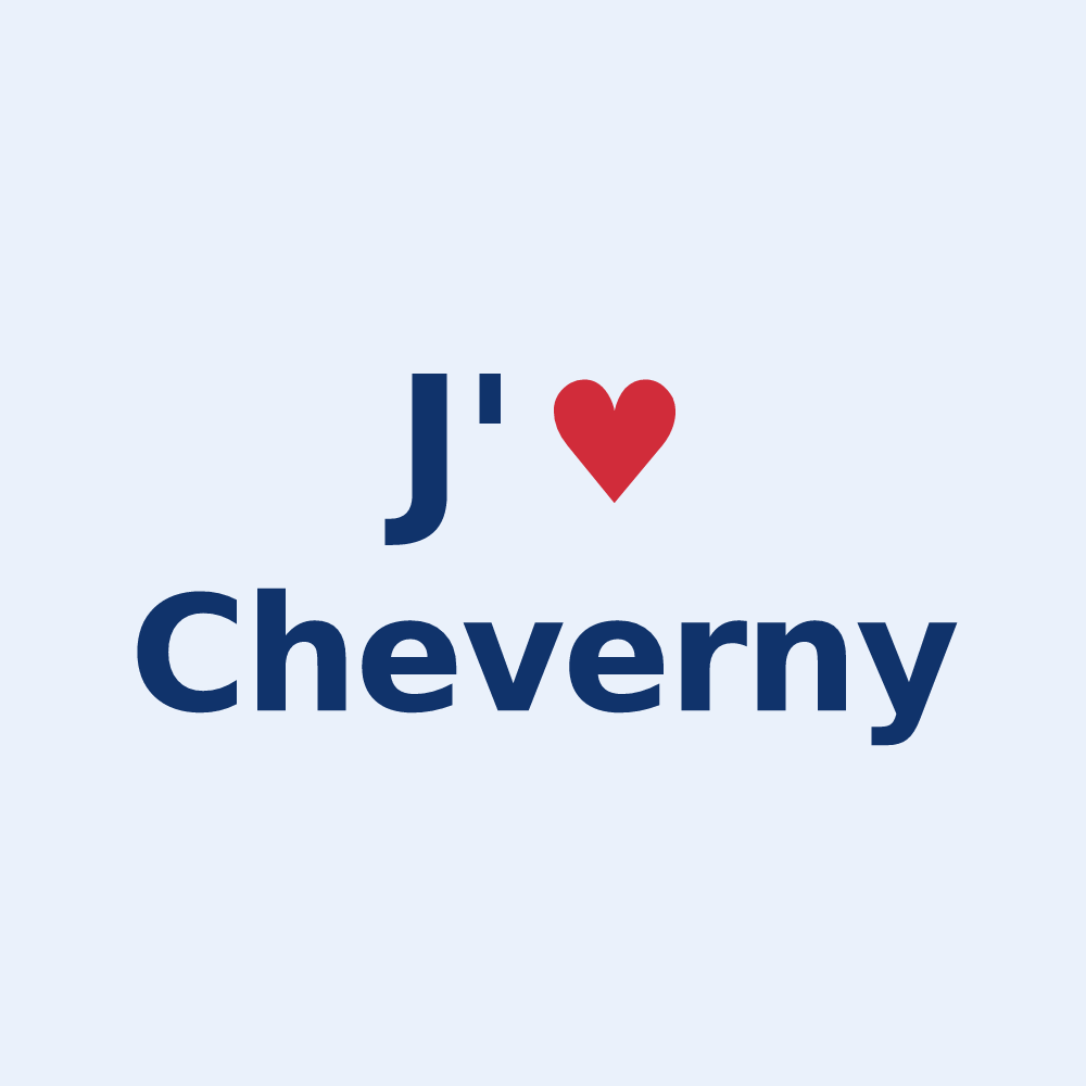 Sticker personnalisé Cheverny — design J'aime Cheverny