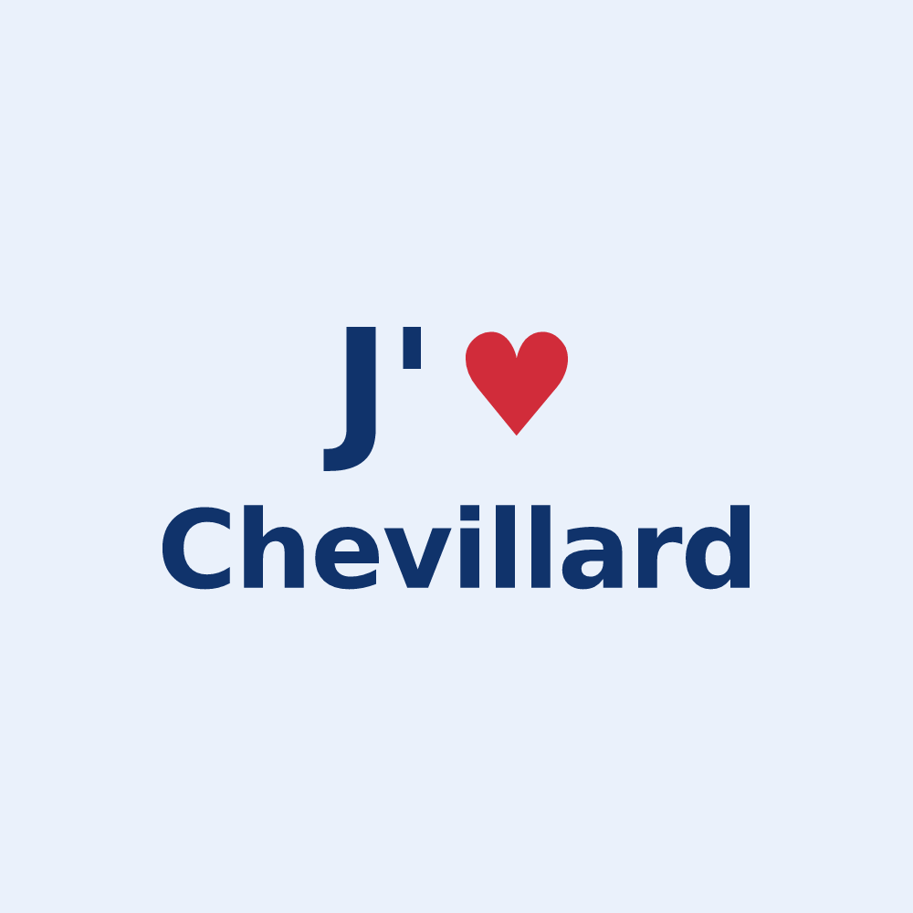 Sticker personnalisé Chevillard — design J'aime Chevillard
