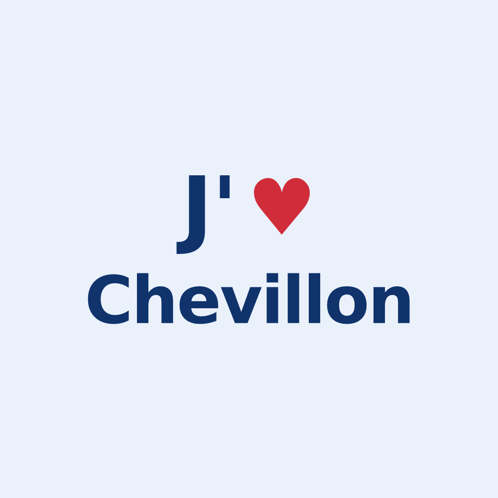 Sticker personnalisé Chevillon — design J'aime Chevillon