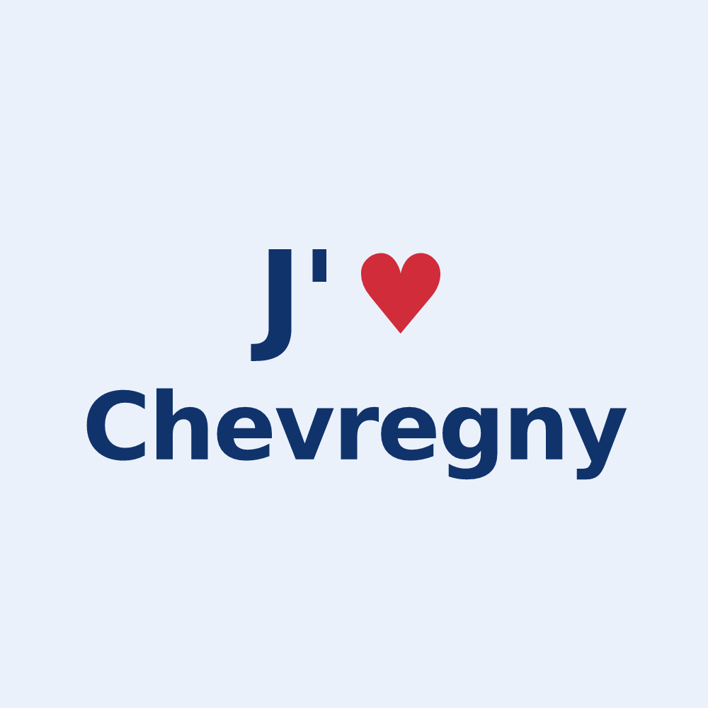 Sticker personnalisé Chevregny — design J'aime Chevregny