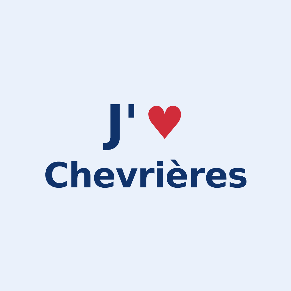 Sticker personnalisé Chevrières — design J'aime Chevrières