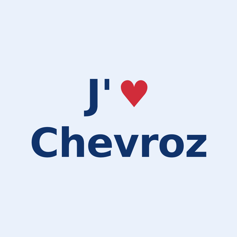 Sticker personnalisé Chevroz — design J'aime Chevroz
