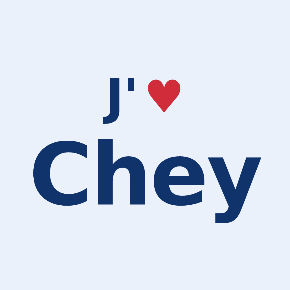 Sticker personnalisé Chey — design J'aime Chey