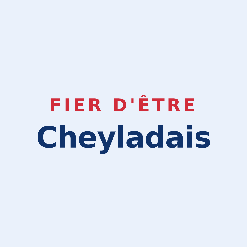 Sticker « Fier d'être Cheyladais » — design pour Cheylade