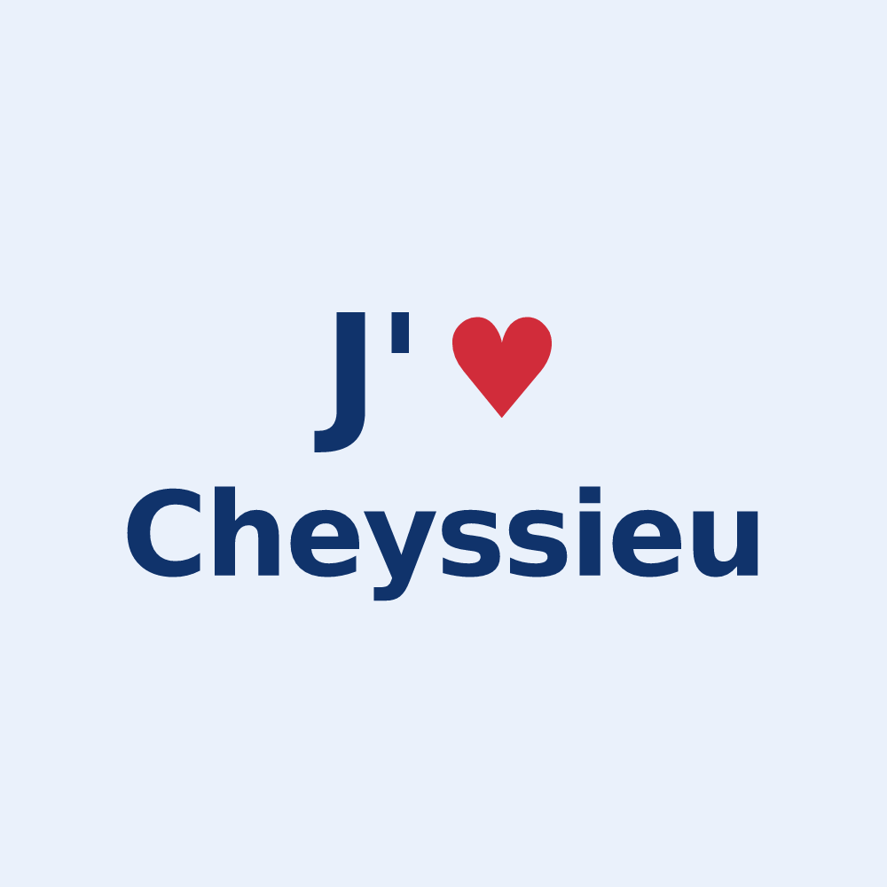 Sticker personnalisé Cheyssieu — design J'aime Cheyssieu