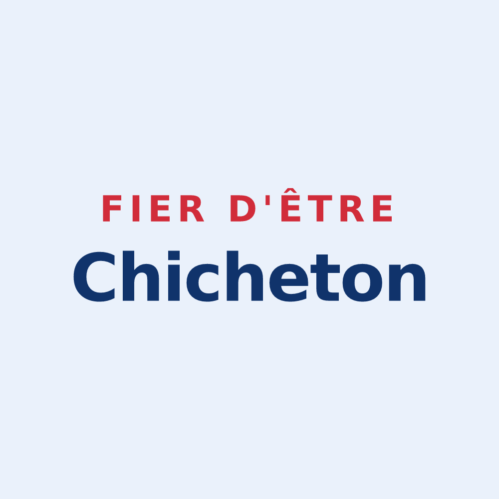 Sticker « Fier d'être Chicheton » — design pour Chichey