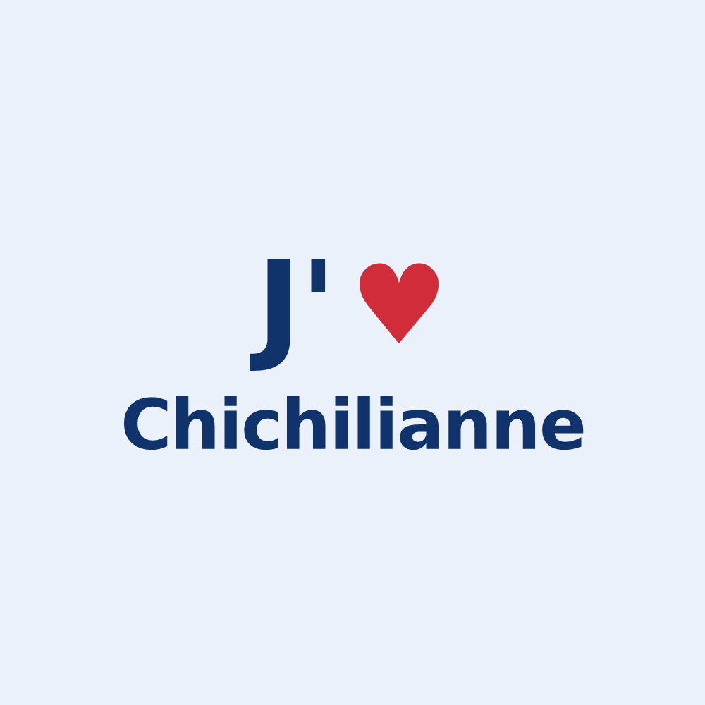Sticker personnalisé Chichilianne — design J'aime Chichilianne