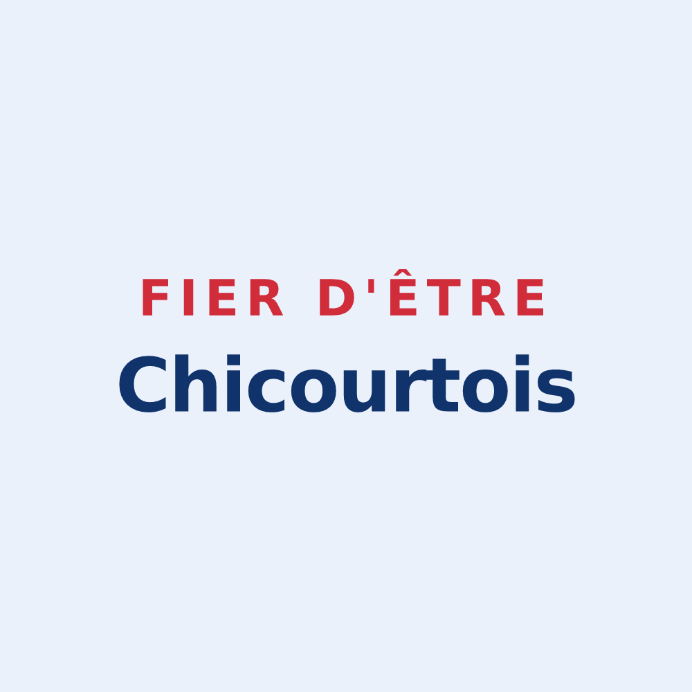 Sticker « Fier d'être Chicourtois » — design pour Chicourt