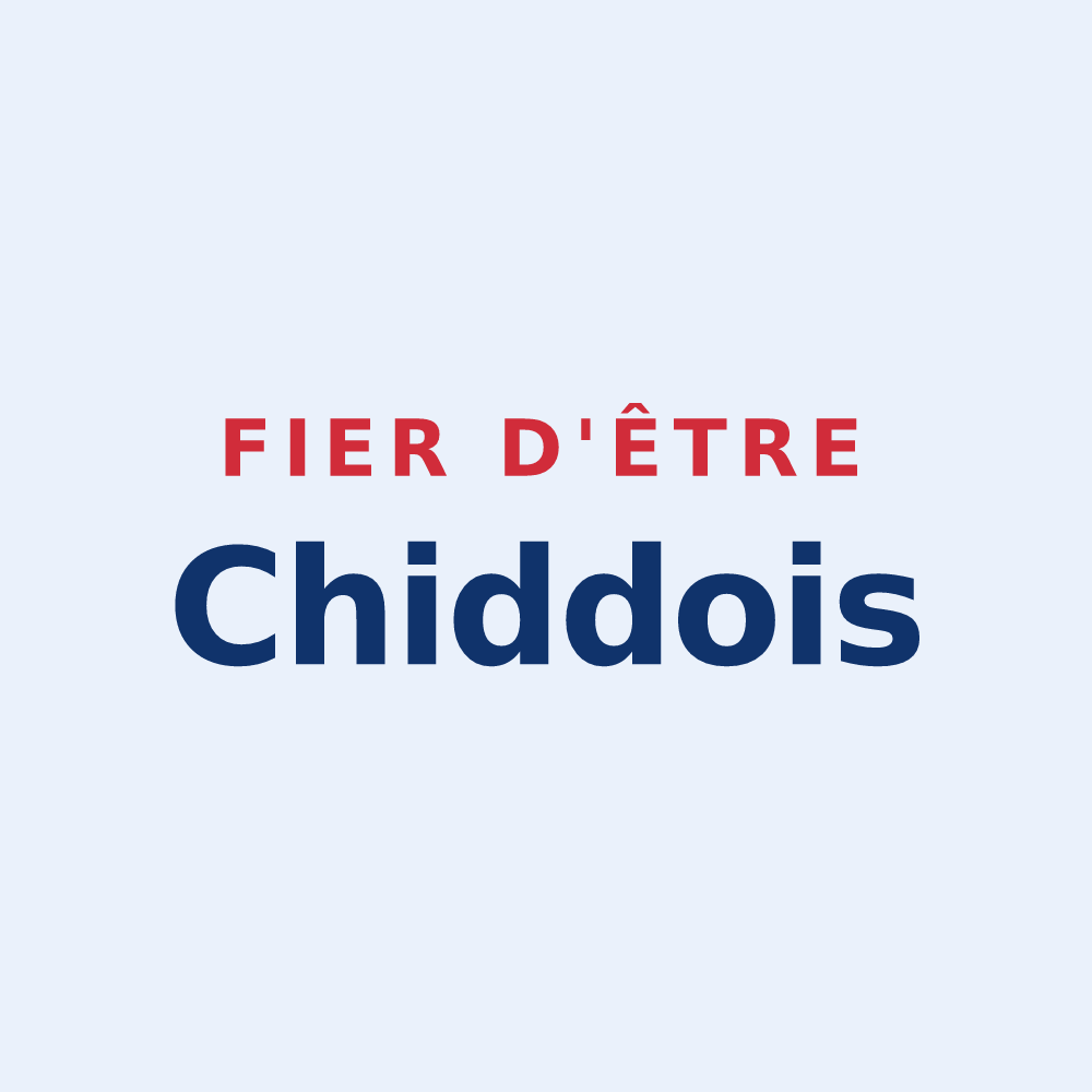 Sticker « Fier d'être Chiddois » — design pour Chiddes
