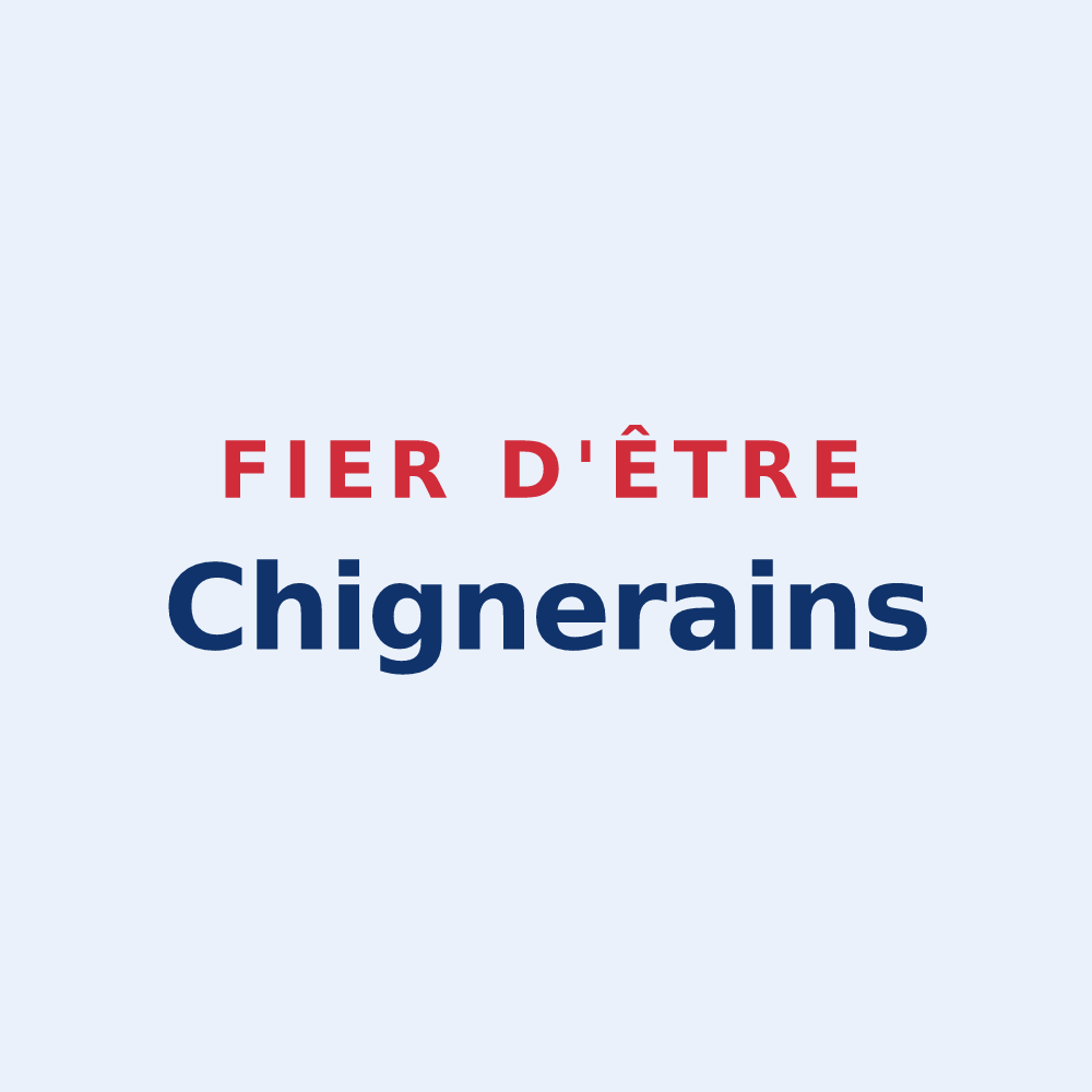 Sticker « Fier d'être Chignerains » — design pour Chignin