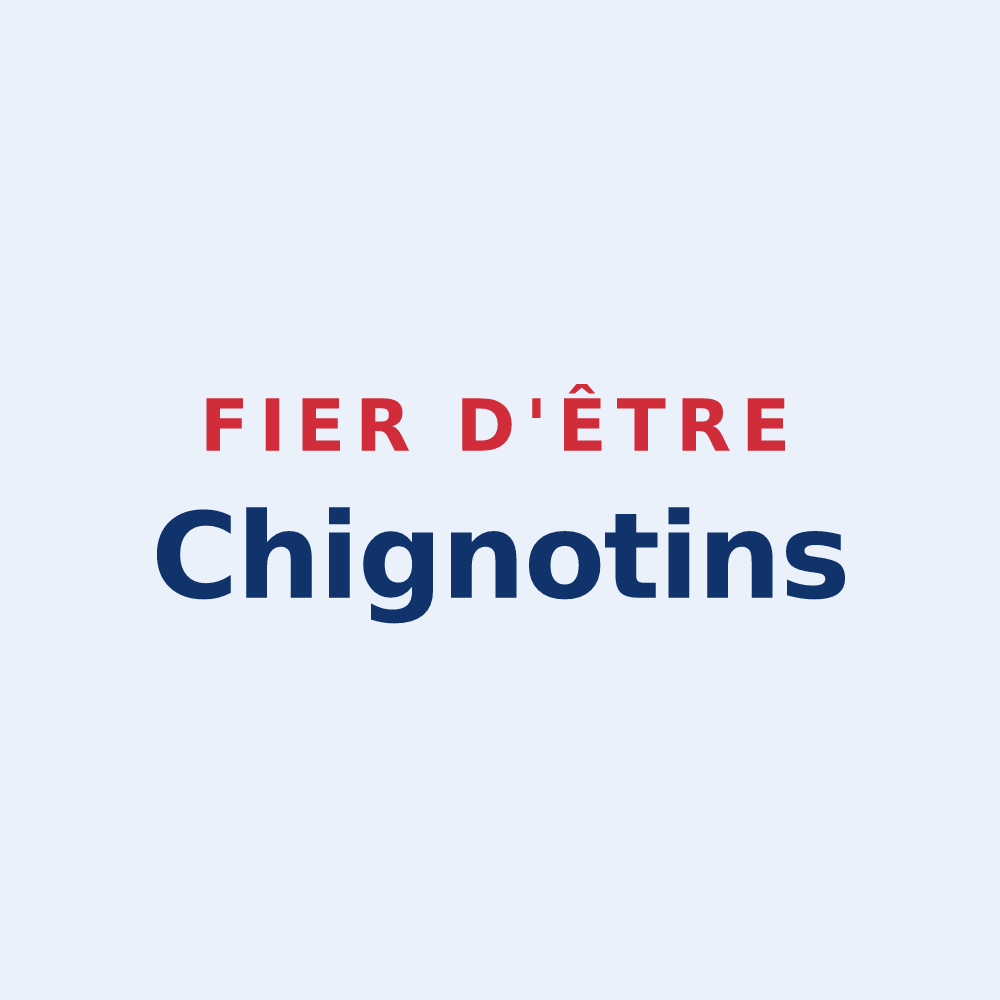 Sticker « Fier d'être Chignotins » — design pour Chigny-les-Roses