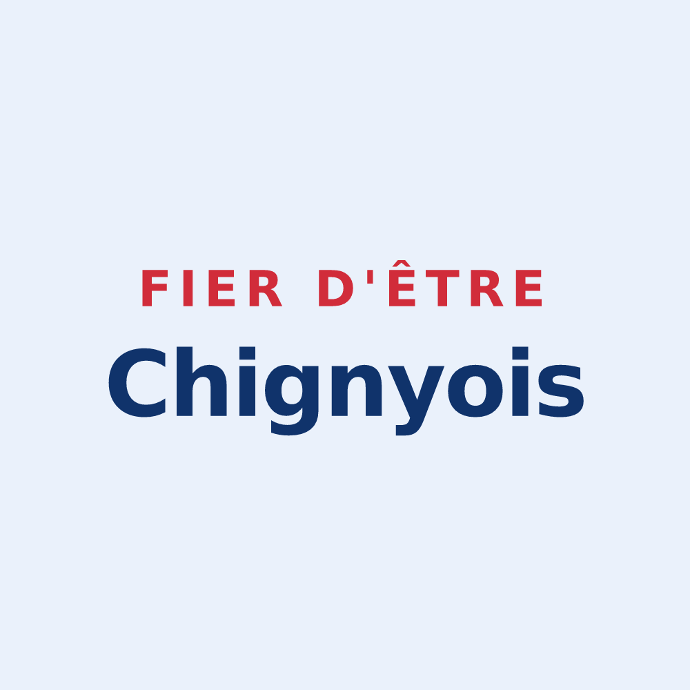 Sticker « Fier d'être Chignyois » — design pour Chigny