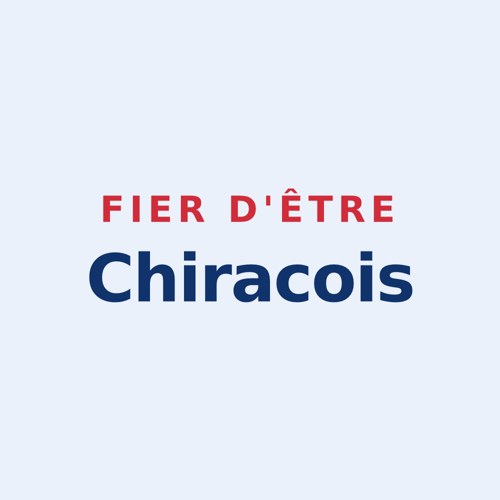 Sticker « Fier d'être Chiracois » — design pour Chirac