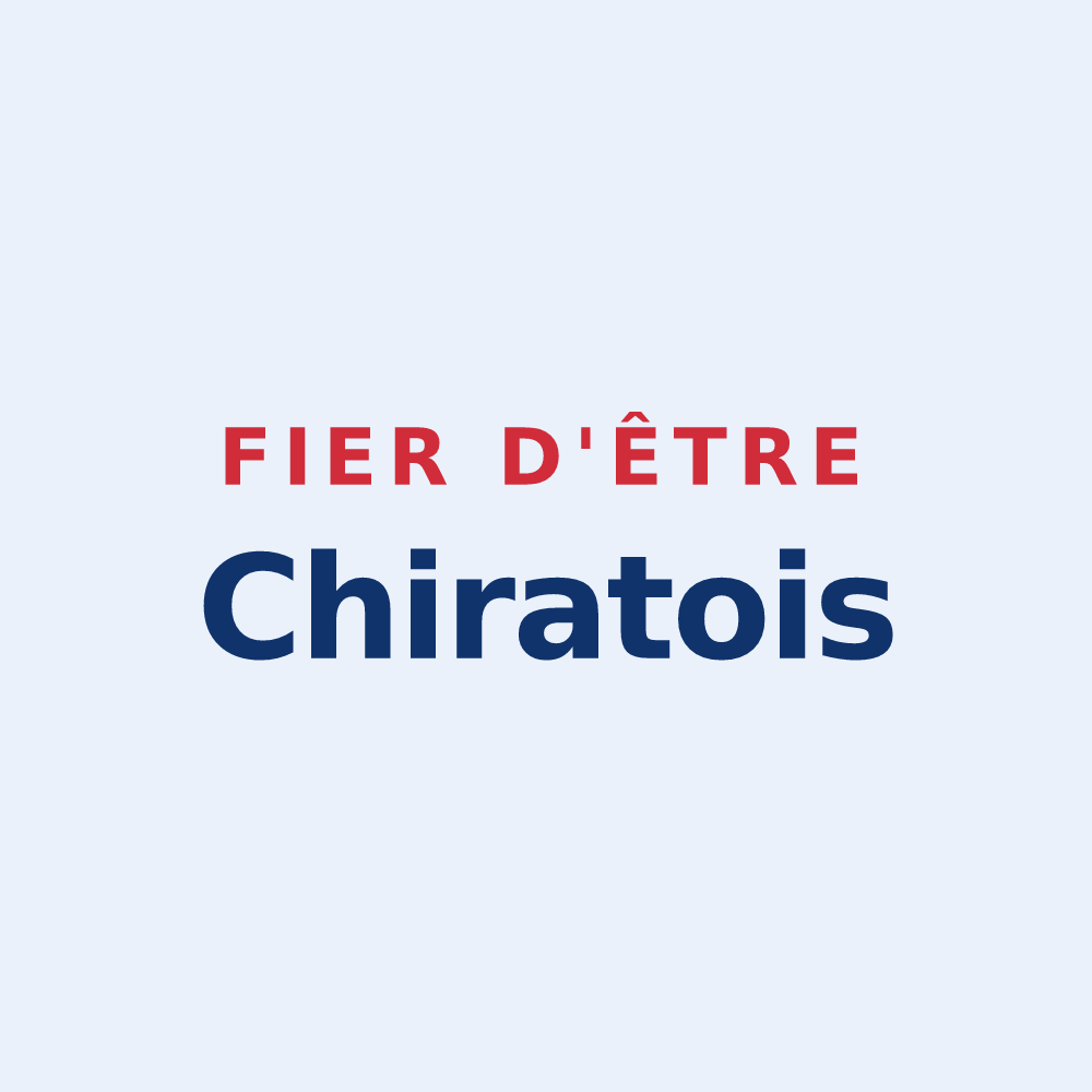 Sticker « Fier d'être Chiratois » — design pour Chirat-l'Église