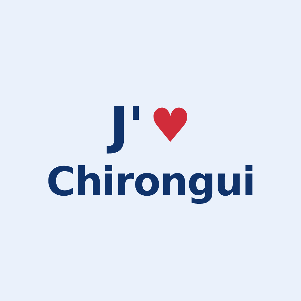 Sticker personnalisé Chirongui — design J'aime Chirongui